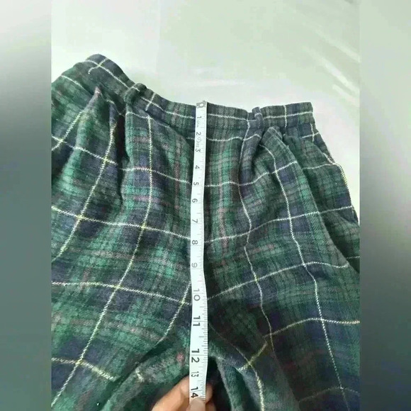 Plaid Wool Relaxed Straight Pant Polo Ralph Lauren size 8 Woman’s - Picture 4 of 15
